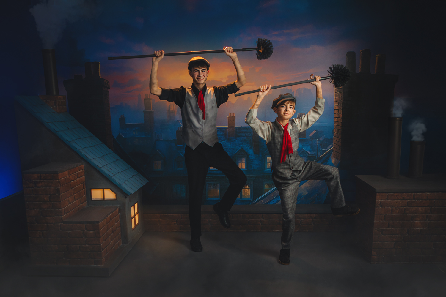 Sesión de Mary Poppins en chimenea - Estudio Felipe