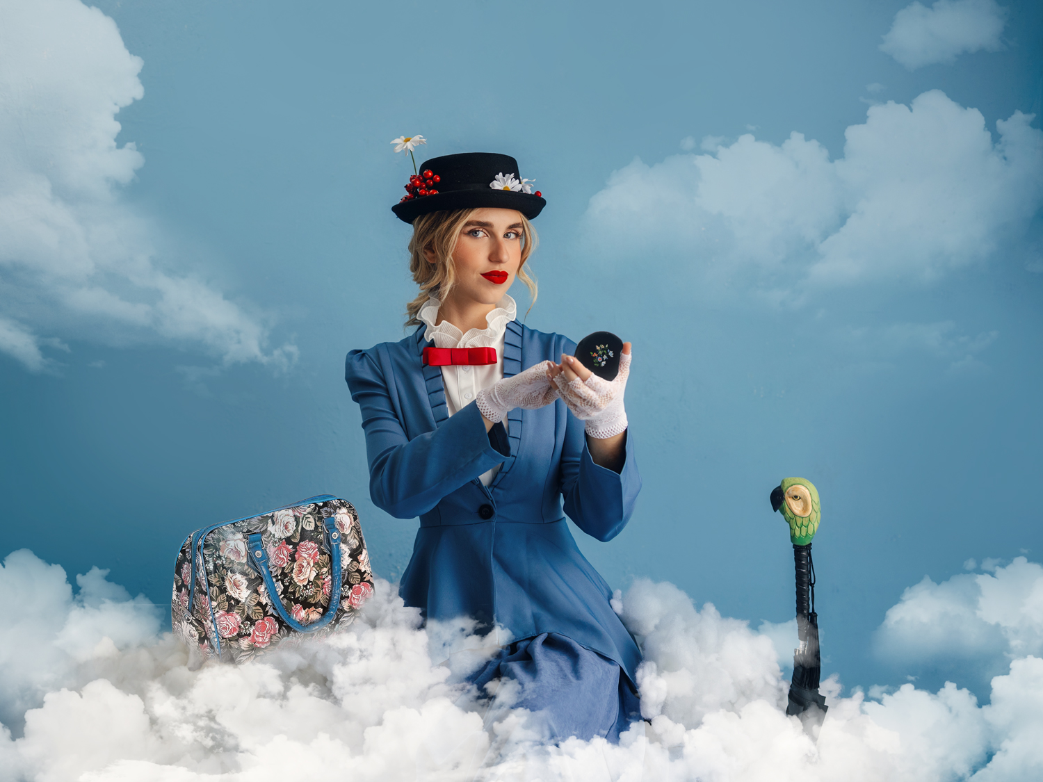 Mary Poppins entre nubes