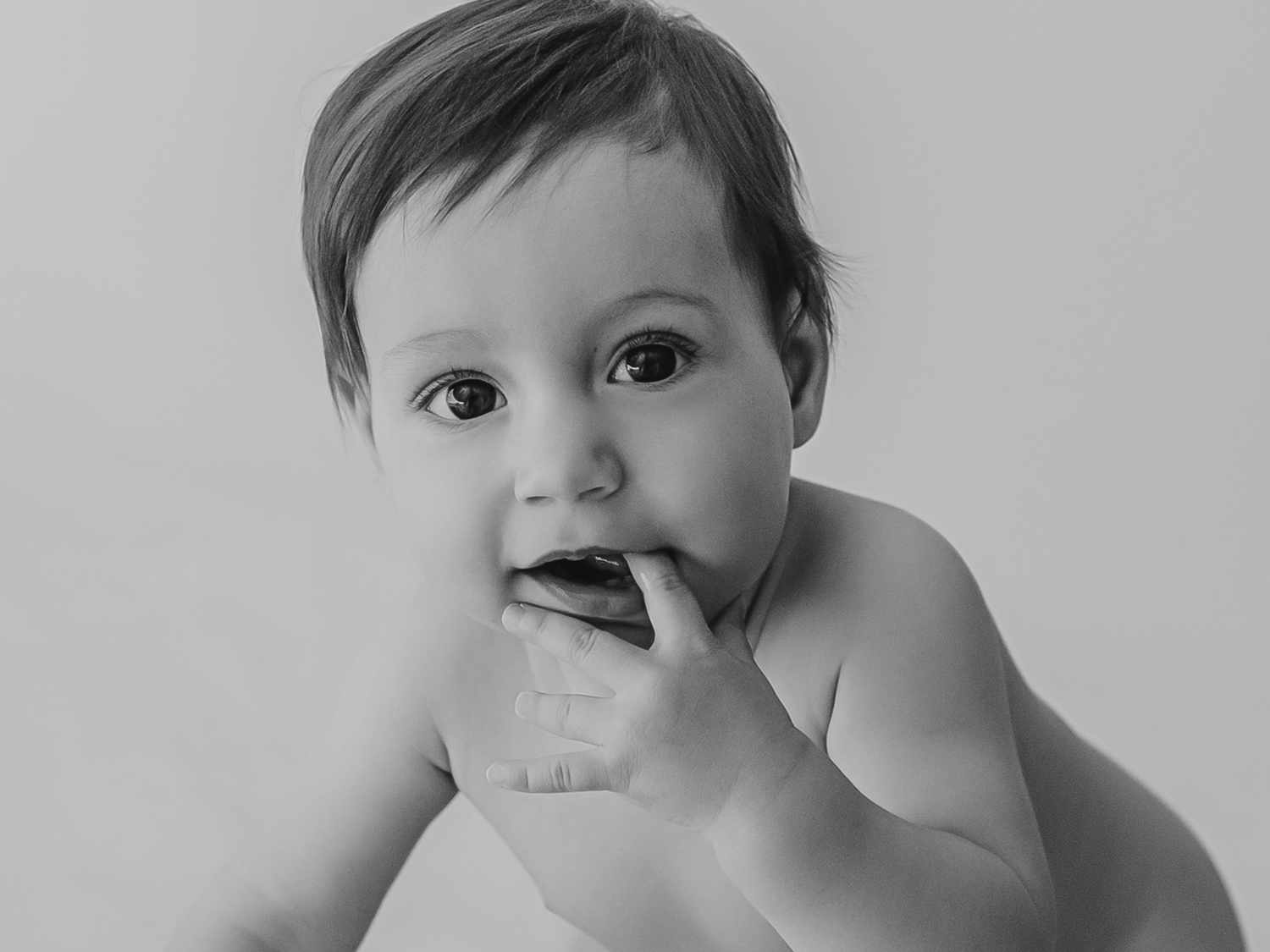 Niño en blanco y negro - Retrato infantil